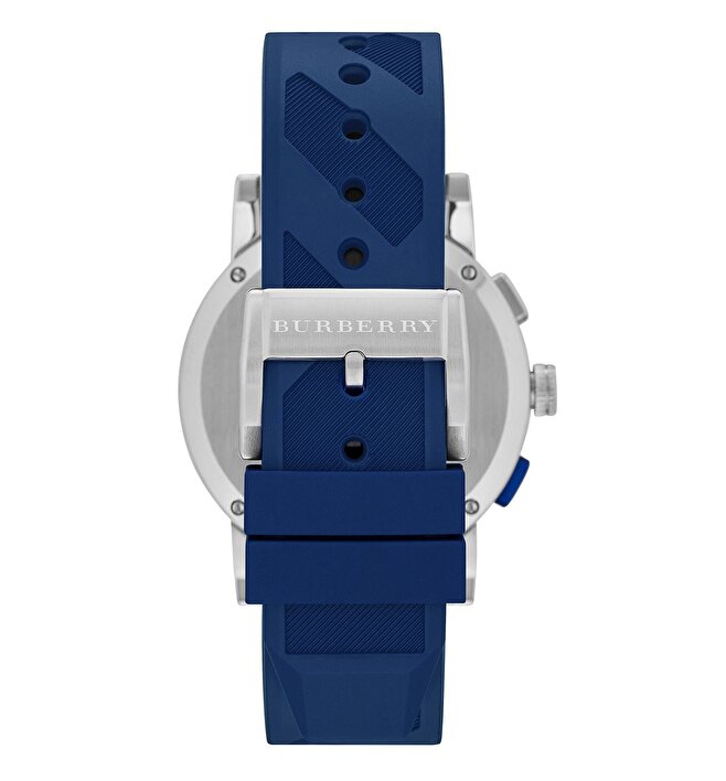 Burberry City Sport Chronograph White Dial Blue Rubber Strap Watch For Men - BU9808 Buy Now By Burberry