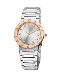 Bvlgari Bvlgari Bvlgari Lady Diamonds Silver Dial Silver Steel Strap Watch for Women - BVLGARI103577 Buy Now By Bvlgari