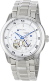 Bulova BVA Series Dual Aperture Silver Dial Silver Steel Strap Watch for Men - 96A118 Buy Now By Bulova