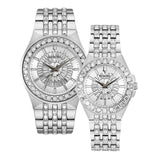 Bulova Phantom Crystal Silver Dial Silver Steel Strap Watch for Men - 96A236 Buy Now By Bulova
