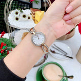 Bulova Crystal Collection Mother of Pearl Dial Gold Steel Strap Watch for Women - 98L225 Buy Now By Bulova