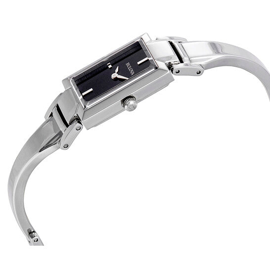 Bulova Classic Collection Black Dial Silver Steel Strap Watch for Women - 96L138 Buy Now By Bulova