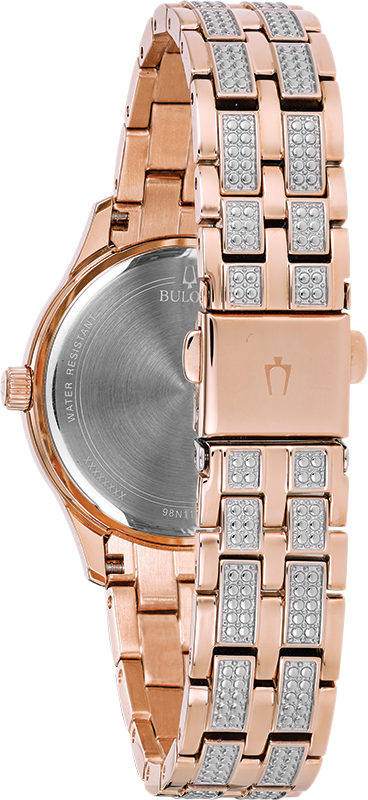 Bulova Crystal Collection Silver Crystals Dial Two Tone Steel Strap Watch for Women - 98L235 Buy Now By Bulova