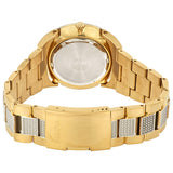 Bulova Crystal Black Dial Two Tone Steel Strap Watch for Men - 98B235 Buy Now By Bulova