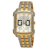 Bulova Crystal Chronograph White Dial Two Tone Steel Strap Watch for Men - 98C109 Buy Now By Bulova