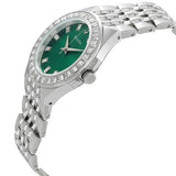 Bulova Phantom Classic Baguette Green Dial Silver Steel Strap Watch for Men - 96A253 Buy Now By Bulova