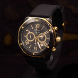 Bulova Marine Star Chronograph Black Dial Black Rubber Strap Watch for Men - 98B278 Buy Now By Bulova