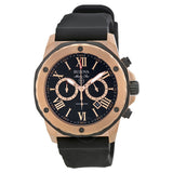 Bulova Marine Star Chronograph Black Dial Black Rubber Strap Watch for Men - 98B104 Buy Now By Bulova