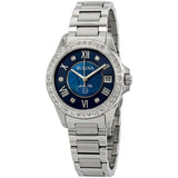 Bulova Marine Star Blue Dial Silver Steel Strap Watch for Women - 96R215 Buy Now By Bulova