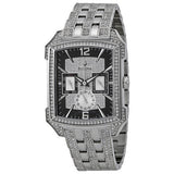 Bulova Crystal Collection Black Dial Silver Steel Strap Watch for Men - 98C108 Buy Now By Bulova