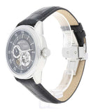 Bulova BVA Classic Automatic Silver Dial Black Leather Strap Watch for Men - 96A135 Buy Now By Bulova