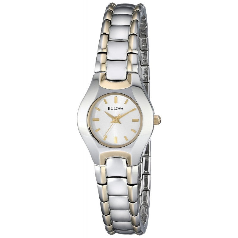 Bulova Classic White Dial Two Tone Steel Strap Watch for Women - 98T84 Buy Now By Bulova