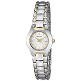 Bulova Classic White Dial Two Tone Steel Strap Watch for Women - 98T84 Buy Now By Bulova
