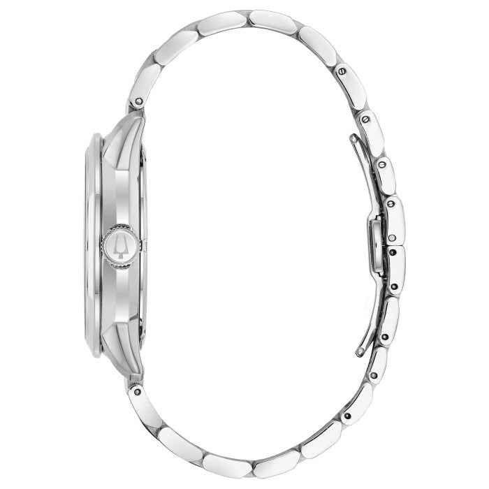 Bulova BVA Dual Aperture Black Dial Silver Steel Strap Watch for Men - 96A119 Buy Now By Bulova