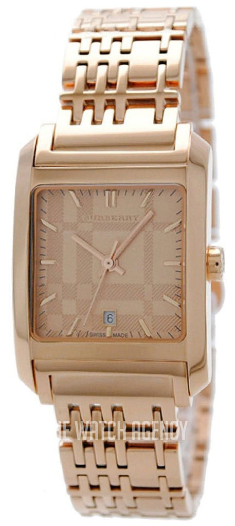Burberry Nova Check Quartz Rose Gold Dial Rose Gold Steel Strap Watch for Women - BU1578 Buy Now By Burberry