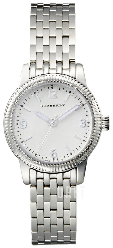Burberry Utilitarian White Dial Silver Steel Strap Watch for Women - BU7856 Buy Now By Burberry