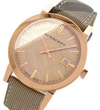 Burberry The City Rose Gold Dial Brown Leather Strap Watch for Women - BU9040 Buy Now By Burberry