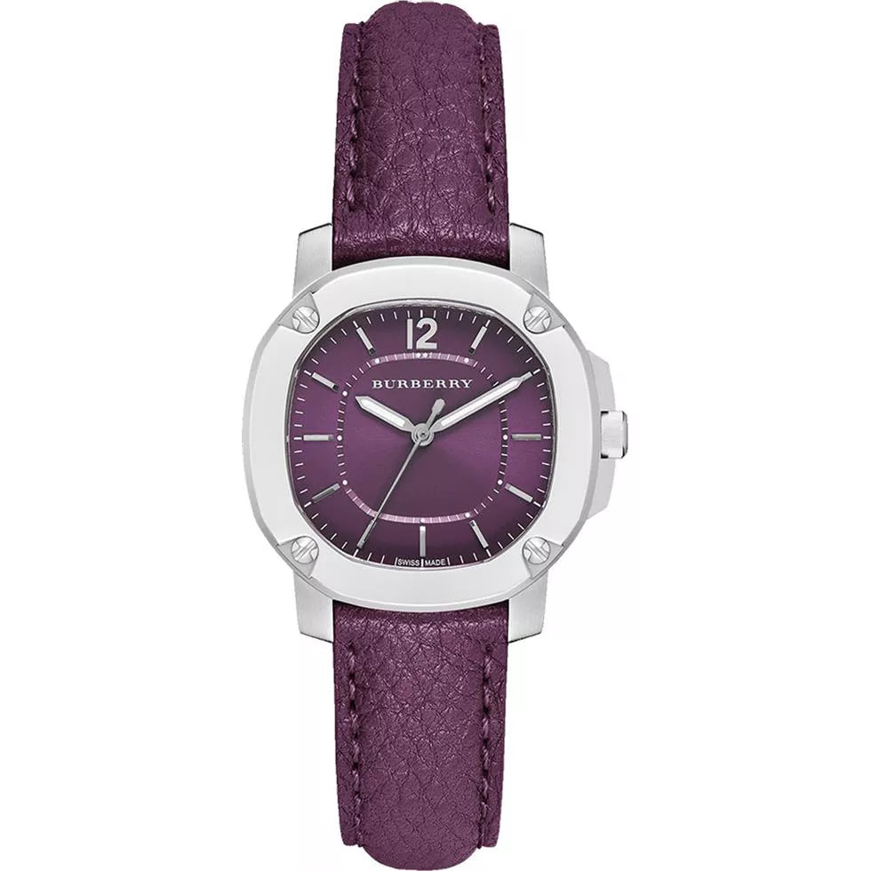 Burberry Brit The Britain Maroon Dial Maroon Leather Strap Watch for Women - BBY1714 Buy Now By Burberry