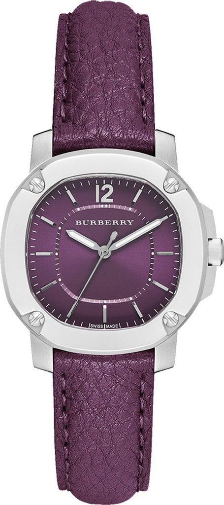 Burberry Brit The Britain Maroon Dial Maroon Leather Strap Watch for Women - BBY1714 Buy Now By Burberry