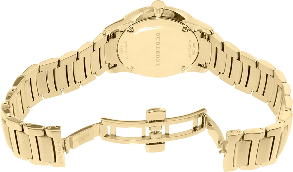 Burberry The Classic Gold Dial Gold Steel Strap Watch for Men - BU10006 Buy Now By Burberry