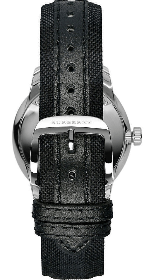 Burberry Classic Round Cream Dial Black Leather Strap Watch for Men - BU10008 Buy Now By Burberry