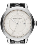 Burberry Classic Stone Silver Dial Horseberry Black Leather Strap Watch for Women - BU10103 Buy Now By Burberry