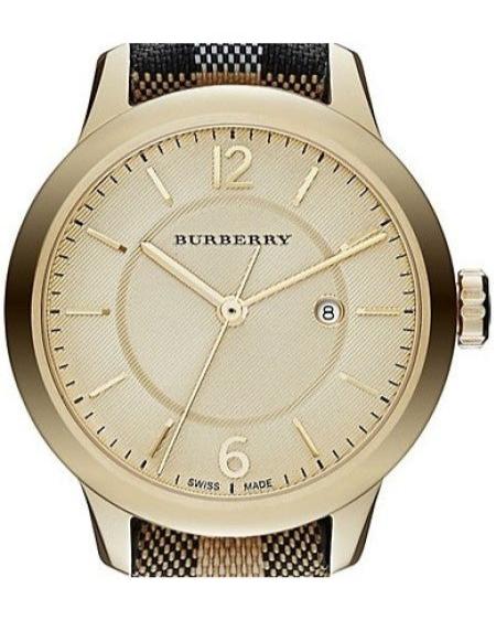 Burberry Classic Champagne Gold Dial Horseferry Leather Strap Watch for Women - BU10104 Buy Now By Burberry