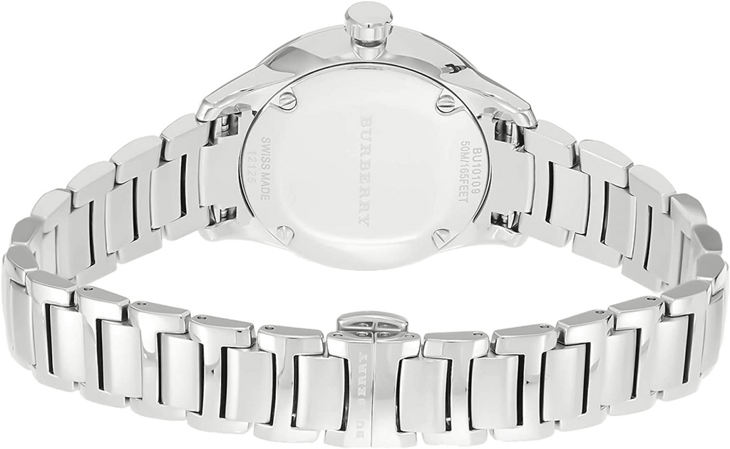 Burberry The Classic Silver Dial Silver Steel Strap Watch for Women - BU10108 Buy Now By Burberry
