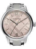 Burberry The Classic Pink Dial Silver Steel Strap Watch for Women - BU10111 Buy Now By Burberry