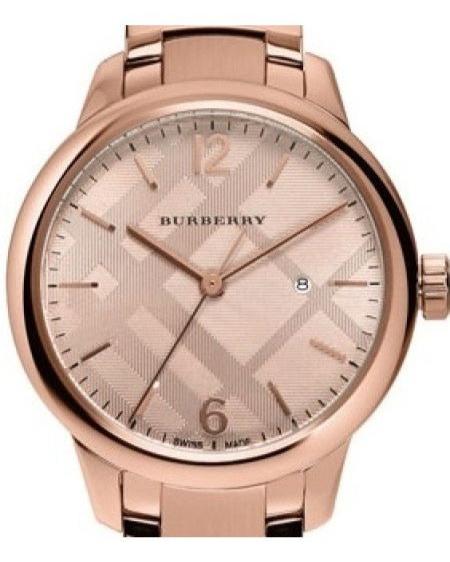 Burberry The Classic Rose Gold Dial Rose Gold Steel Strap Watch for Women - BU10116 Buy Now By Burberry