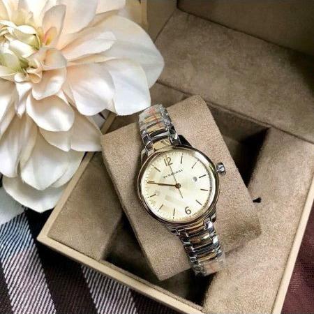 Burberry The Classic Champagne Gold Dial Two Tone Steel Strap Watch for Women - BU10118 Buy Now By Burberry