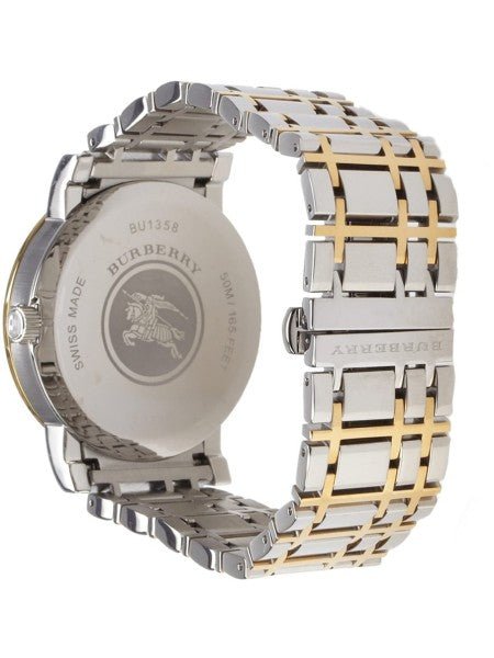 Burberry Heritage White Dial Two Tone Stainless Steel Strap Watch for Men - BU1358 Buy Now By Burberry