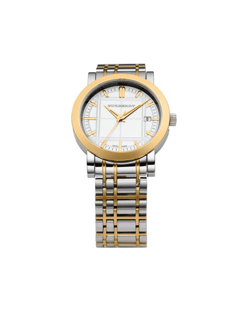 Burberry Heritage White Dial Two Tone Stainless Steel Strap Watch for Men - BU1358 Buy Now By Burberry
