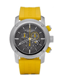 Burberry Sport Chronograph Grey Dial Yellow Rubber Strap Watch for Men - BU7712 Buy Now By Burberry