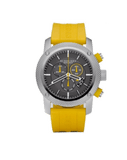 Burberry Sport Chronograph Grey Dial Yellow Rubber Strap Watch for Men - BU7712 Buy Now By Burberry