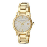 Burberry The City Silver Dial Gold Steel Strap Unisex Watch - BU9003 Buy Now By Burberry