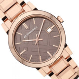 Burberry The City Light Brown Dial Rose Gold Steel Strap Watch for Women - BU9005 Buy Now By Burberry
