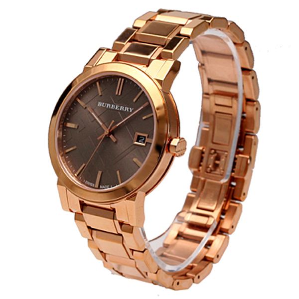 Burberry The City Light Brown Dial Rose Gold Steel Strap Watch for Women - BU9005 Buy Now By Burberry