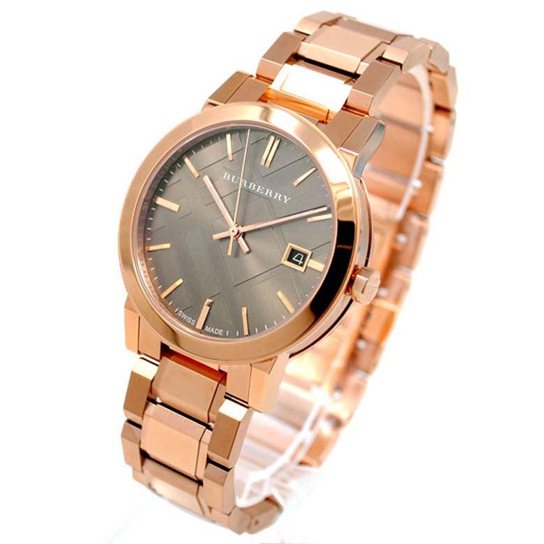 Burberry The City Light Brown Dial Rose Gold Steel Strap Watch for Women - BU9005 Buy Now By Burberry
