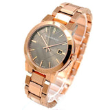 Burberry The City Light Brown Dial Rose Gold Steel Strap Watch for Women - BU9005 Buy Now By Burberry