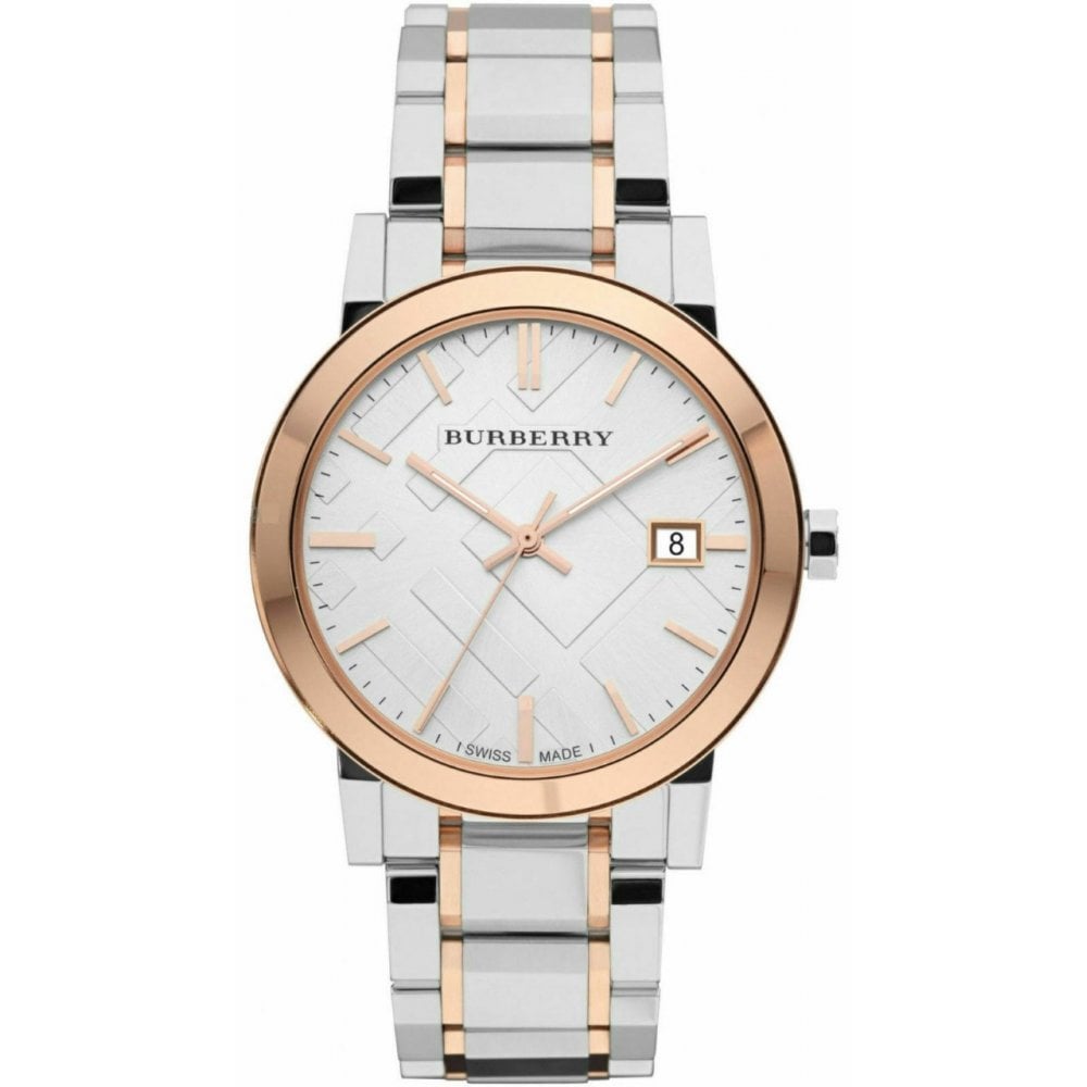 Burberry The City White Dial Two Tone Steel Strap Watch for Women - BU9006 Buy Now By Burberry