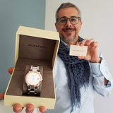 Burberry The City White Dial Two Tone Steel Strap Watch for Women - BU9006 Buy Now By Burberry