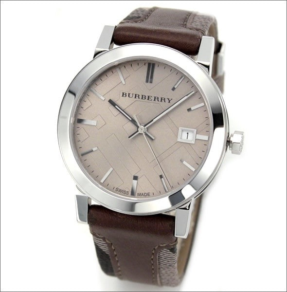 Burberry The City Grey Dial Leather Strap Watch for Men - BU9020 Buy Now By Burberry