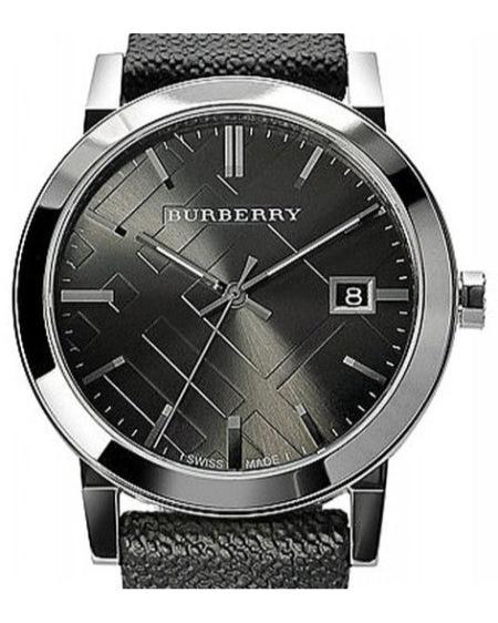 Burberry Heritage Grey Dial Black Leather Strap Watch for Men - BU9024 Buy Now By Burberry