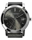 Burberry Heritage Grey Dial Black Leather Strap Watch for Men - BU9024 Buy Now By Burberry