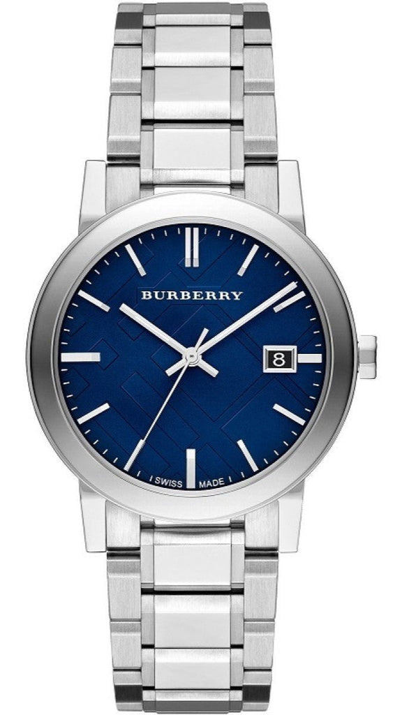 Burberry The City Blue Dial Silver Steel Strap Watch for Men - BU9031 Buy Now By Burberry