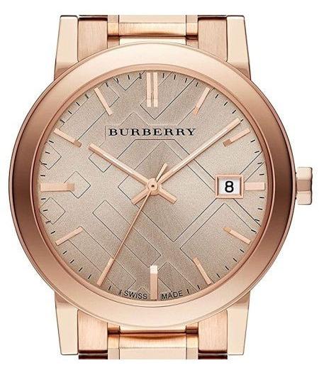 Burberry The City Rose Gold Dial Rose Gold Steel Strap Watch for Women - BU9034 Buy Now By Burberry