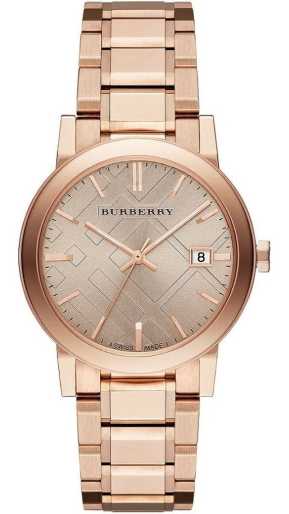 Burberry The City Rose Gold Dial Rose Gold Steel Strap Watch for Women - BU9039 Buy Now By Burberry
