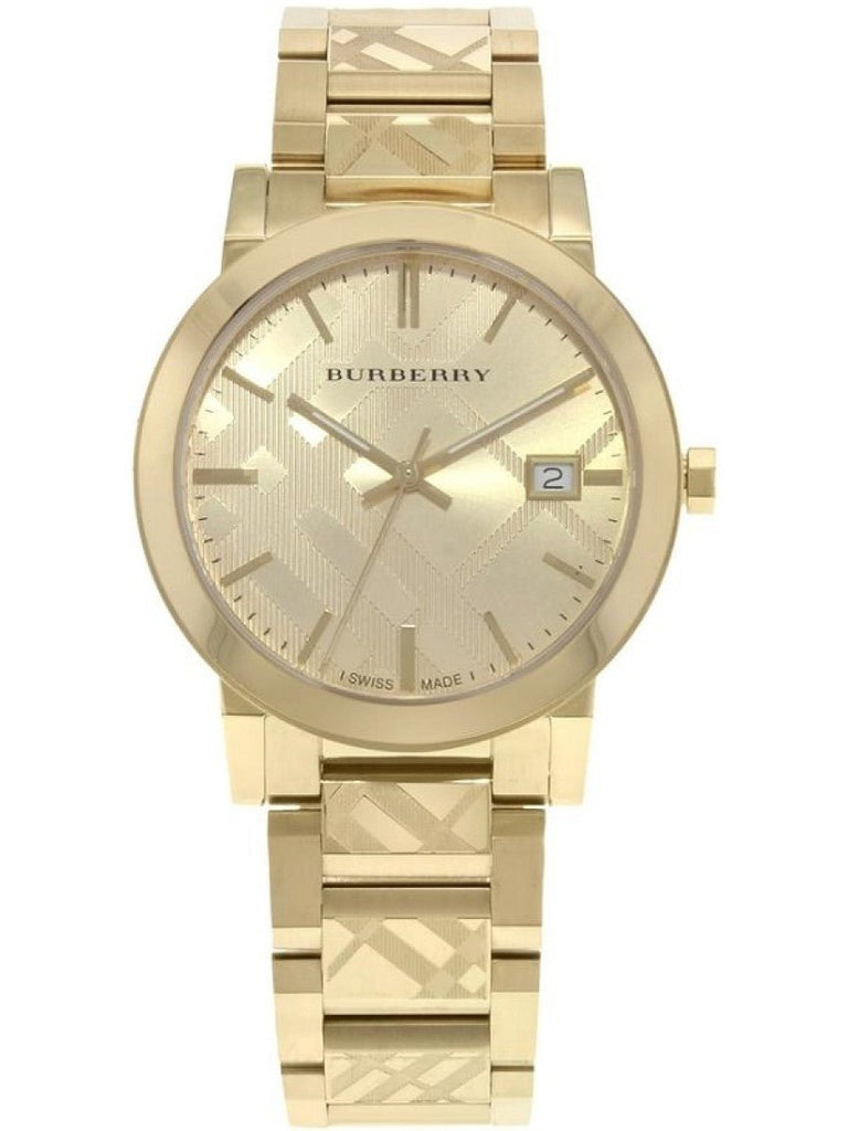 Burberry The City Gold Dial Gold Steel Strap Watch for Men - BU9038 Buy Now By Burberry