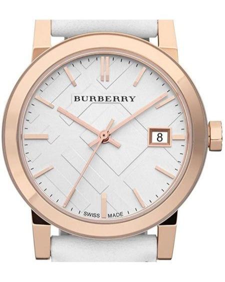 Burberry The City White Dial White Leather Strap Watch for Women - BU9012 Buy Now By Burberry